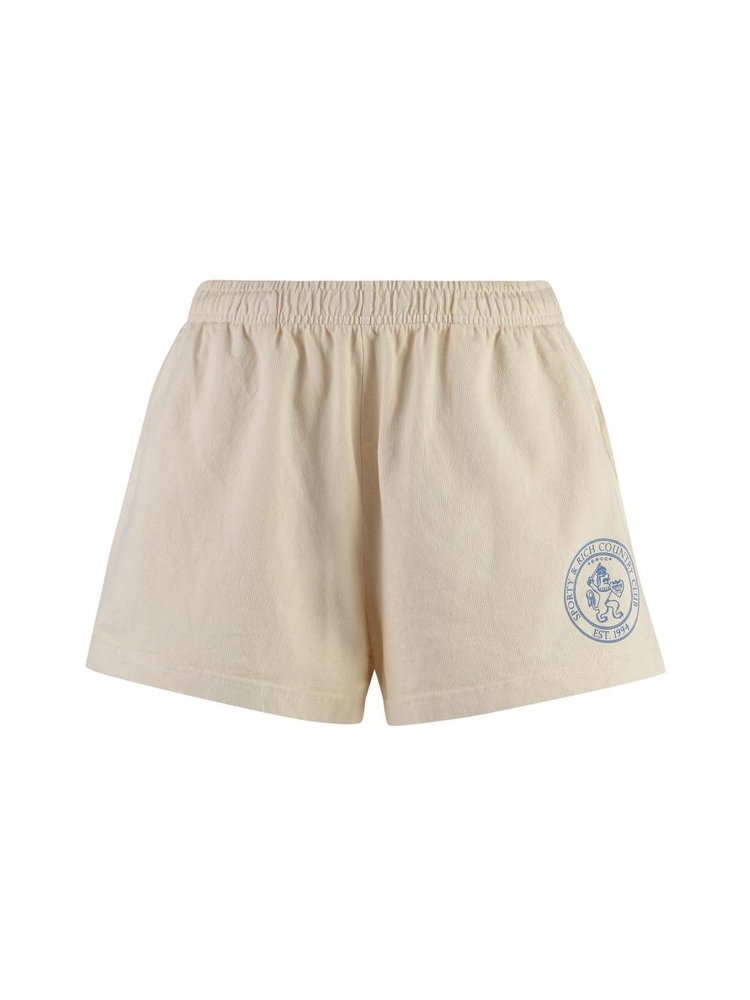 스포티앤리치 SS23 Cotton shorts SH872CR_CREAMSTEELBLUE Sand