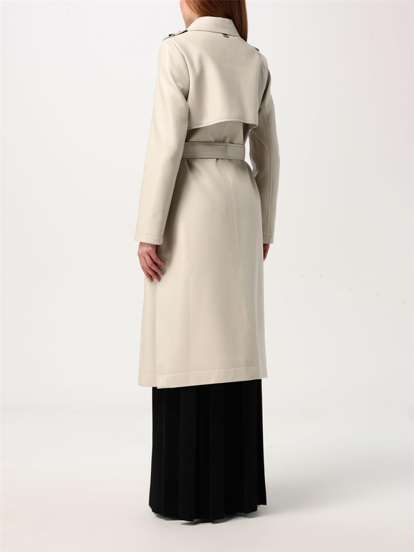 트윈셋 FW24 Twinset Womens Coat 242TP2200 11748 Cream