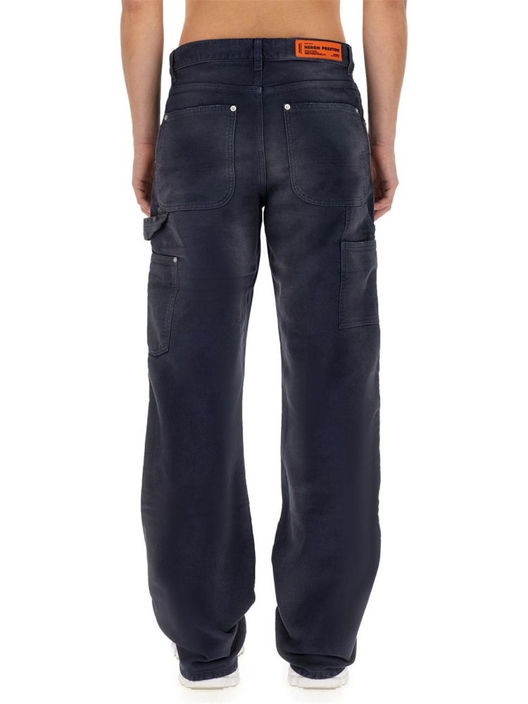 헤론프레스톤 FW23 CARGO JEANS HMCA027_F23FAB0014600 BLUE