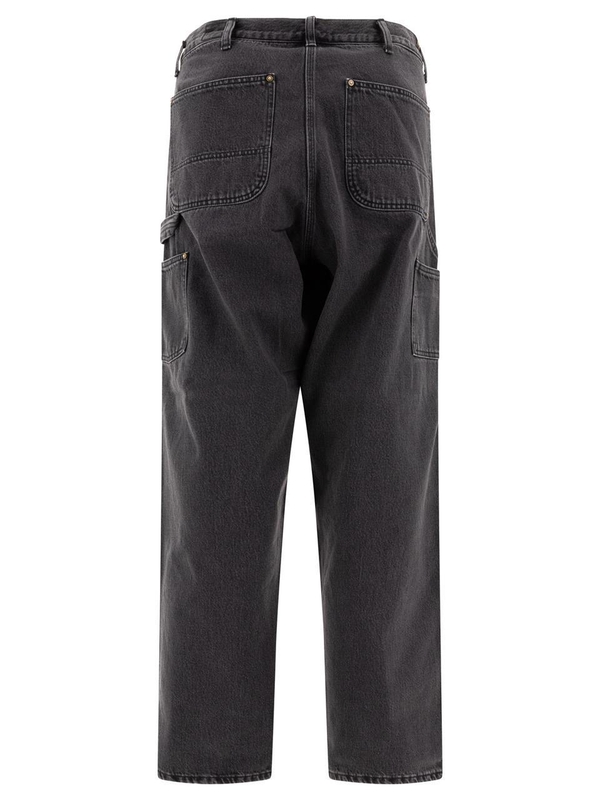 오어슬로우 FW24 Trousers 01-5328-D61SBLACK DENIM STONE Blue