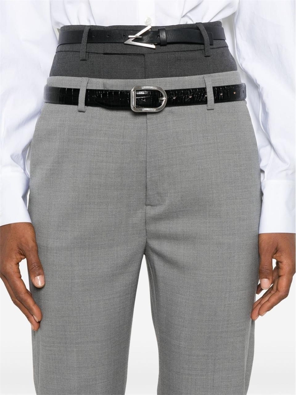 스포트막스 FW24 SportMax  Trousers Grey 2422136072600534016 Grey