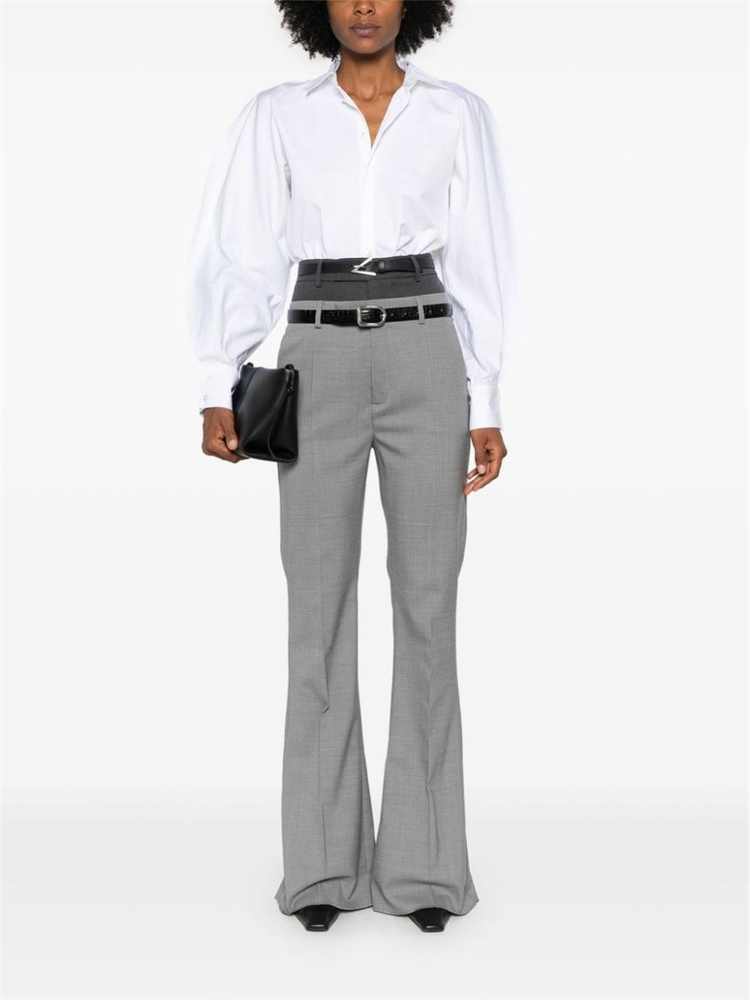 스포트막스 FW24 SportMax  Trousers Grey 2422136072600534016 Grey