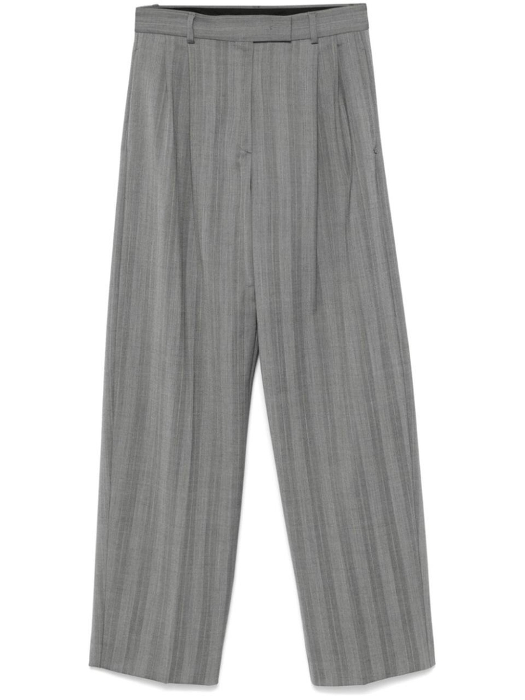 스포트막스 FW24 SportMax  Trousers Grey 2422136033600566002 Grey