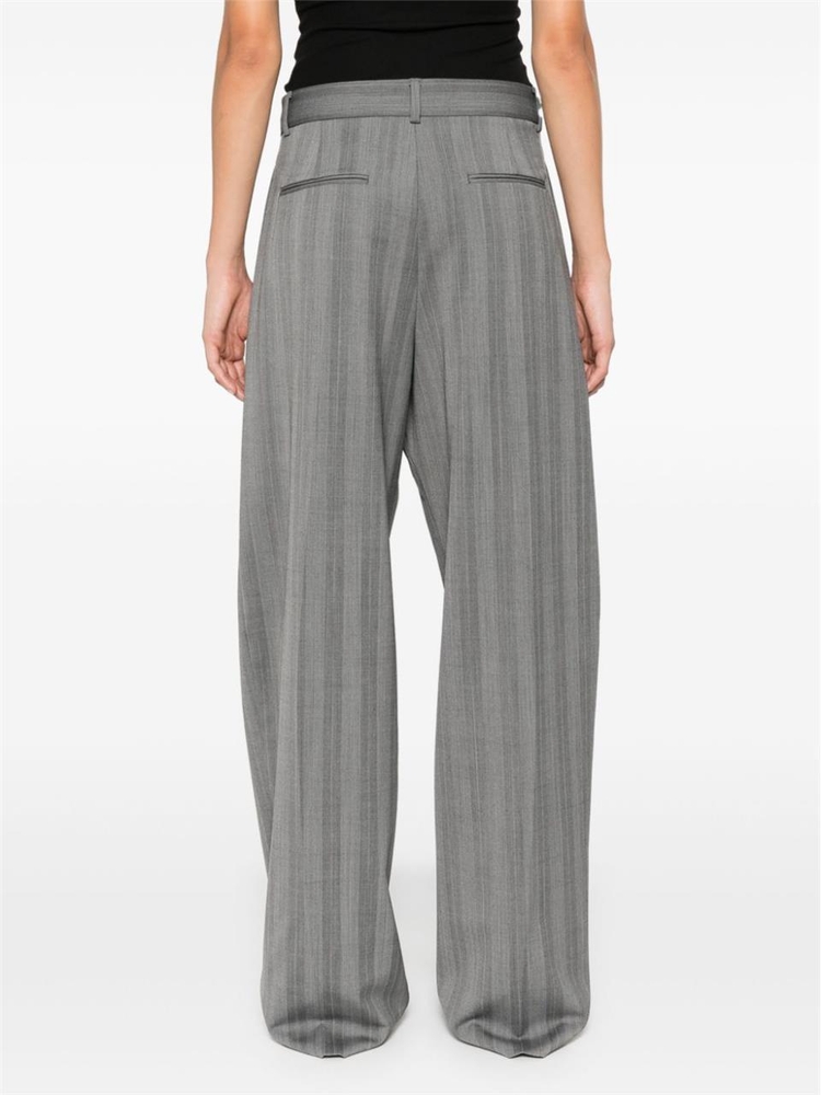 스포트막스 FW24 SportMax  Trousers Grey 2422136033600566002 Grey