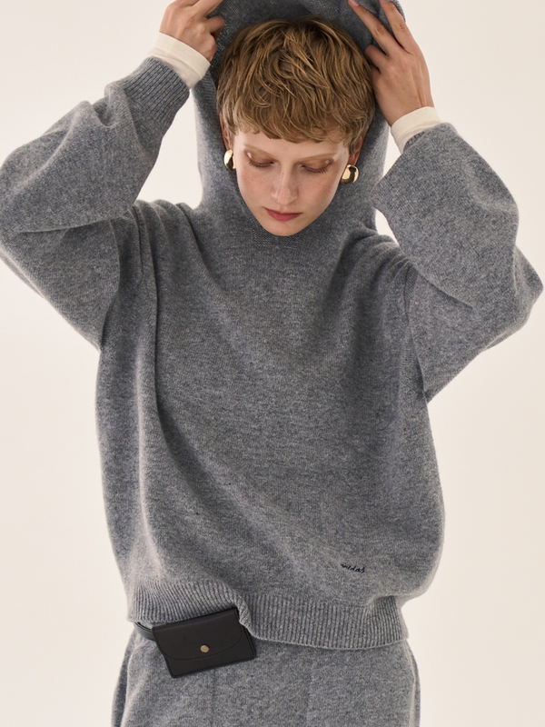 Minimum wool hooded sweatshirt _ Grey