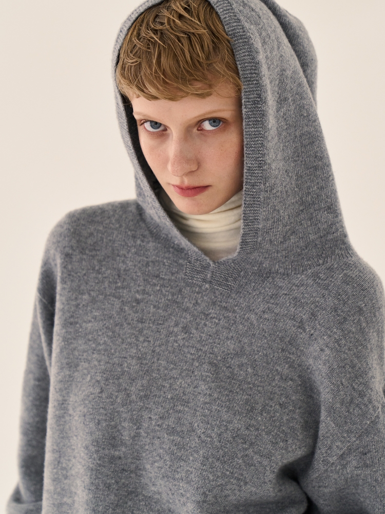 Minimum wool hooded sweatshirt _ Grey