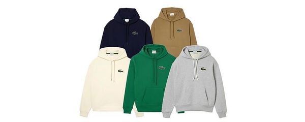 [LACOSTE] 라코스테 빅크록 루즈핏 오가닉 후드티셔츠