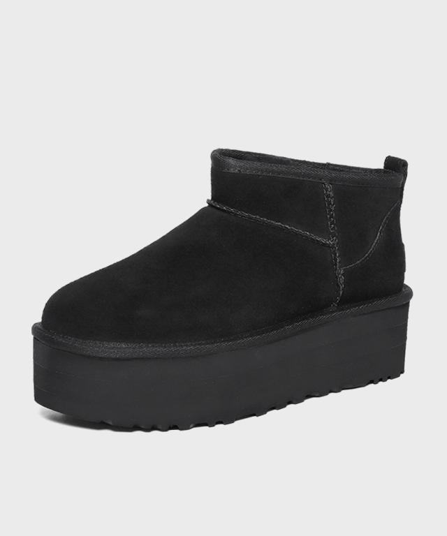 UGG 어그 클래식 울트라 미니 플랫폼 블랙 1135092-BLK