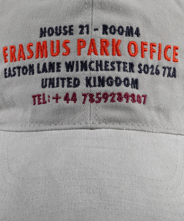 ERASMUS PARK OFFICE 코튼 피치 볼캡-그레이