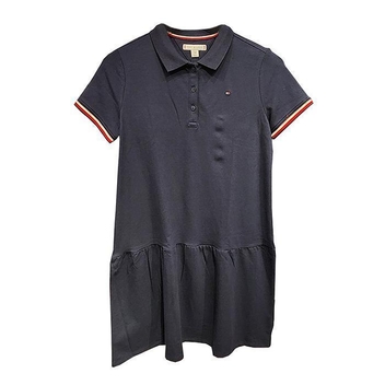 타미힐피거 걸즈 Tipped Polo 반팔드레스 Navy