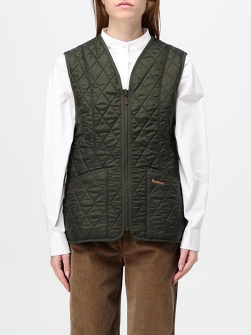 바버 FW24 Barbour Quilted Nylon Vest LLI0003 OL71 Green