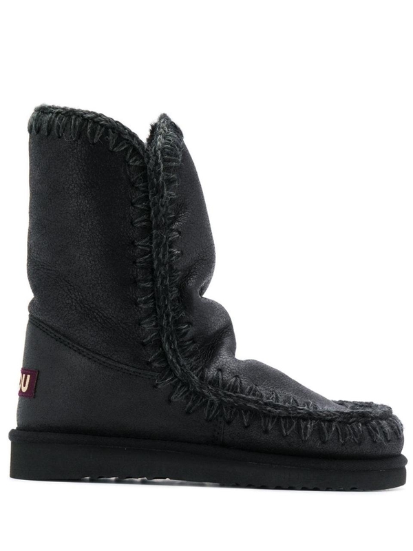 모우 FW24 Mou Boots Black FW101000BCBKG Black