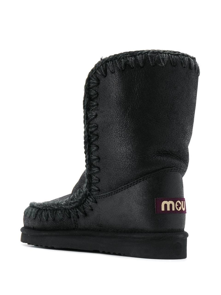 모우 FW24 Mou Boots Black FW101000BCBKG Black