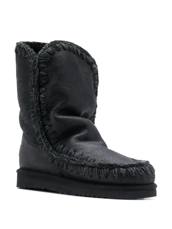 모우 FW24 Mou Boots Black FW101000BCBKG Black