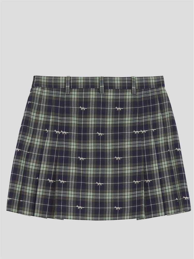 메종 키츠네 FW24 Maison Kitsune Skirt NW01504WW0118B482 Navyashtree