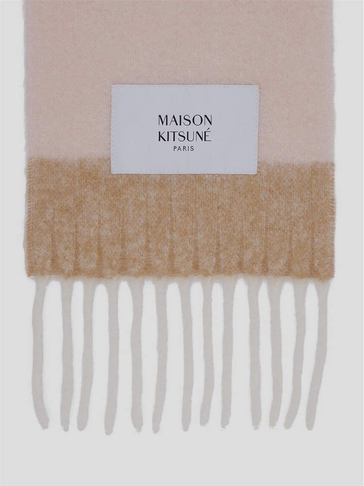 메종 키츠네 FW24 Maison Kitsune Scarf NM06204WA0022P628 Pasturerose