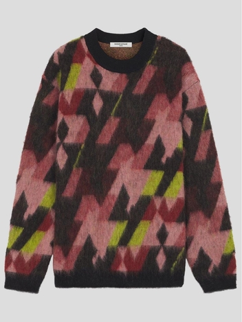 메종 키츠네 FW24 Maison Kitsune Knit NM00801KM0323B259 Pecanpasturerose