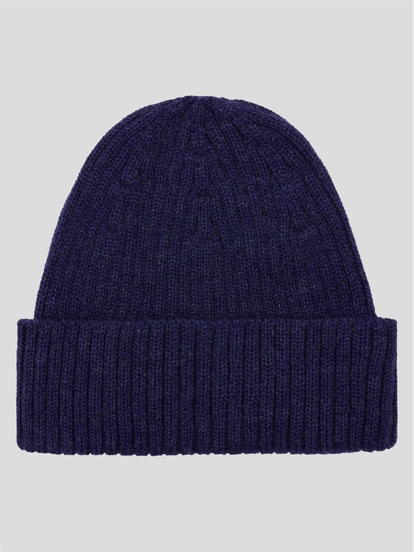 메종 키츠네 FW24 Maison Kitsune Beanie MM06111KT1022P491 Navyblue