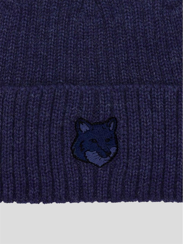 메종 키츠네 FW24 Maison Kitsune Beanie MM06111KT1022P491 Navyblue