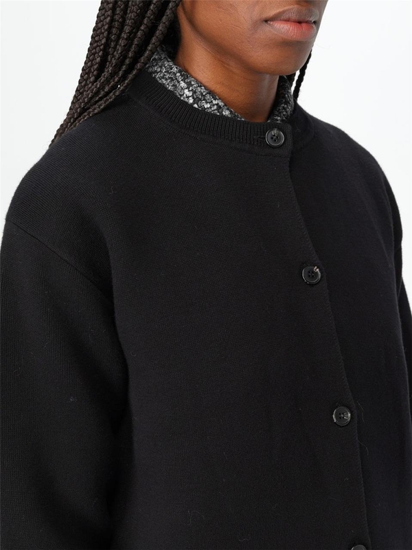 띠어리 FW24 Cardigan Theory in cotone O0914706 001 Black