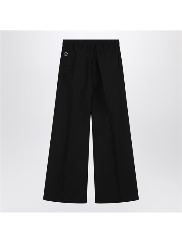 몽클레르 X 릭오웬스 FW24 Moncler + Rick Owens Wide Bela trousers in black cotton poplin MU02D2A02M4431 Black