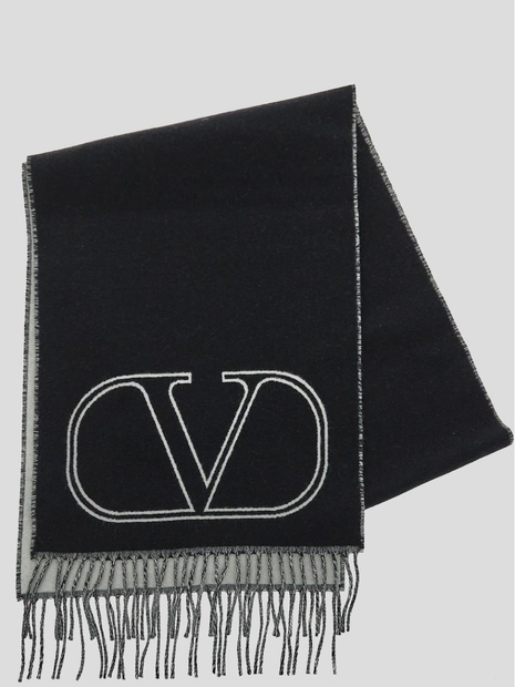 발렌티노 가라바니 FW24 Valentino Scarf 5Y2ER033ZSY0NI Nerobianco