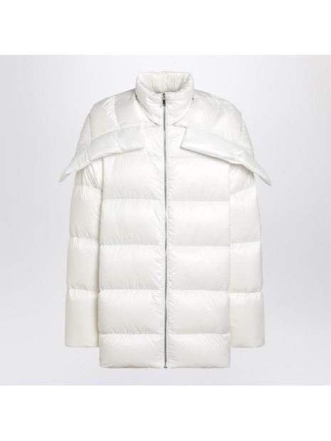 몽클레르 X 릭오웬스 FW24 Moncler + Rick Owens White down jacket with removable shawl MU02D1C02M4426 White