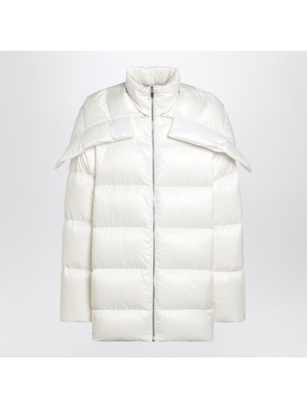 몽클레르 X 릭오웬스 FW24 Moncler + Rick Owens White down jacket with removable shawl MU02D1C02M4426 White