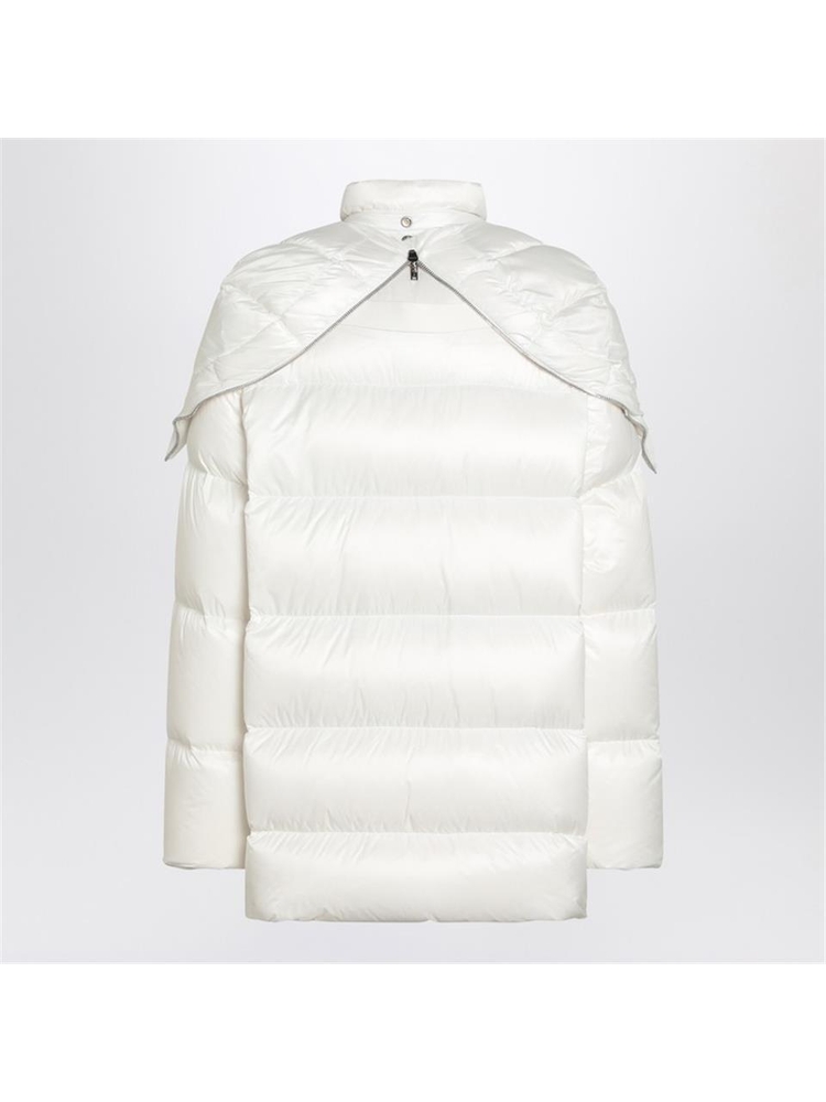 몽클레르 X 릭오웬스 FW24 Moncler + Rick Owens White down jacket with removable shawl MU02D1C02M4426 White