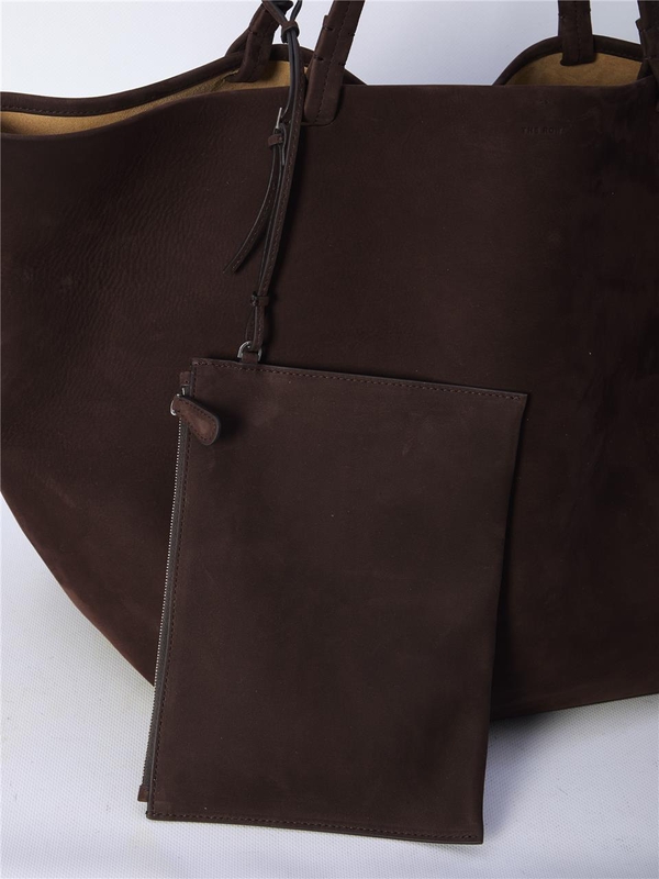 더 로우 FW24 XL Park Tote bag W1201_L81_DMOAS BROWN