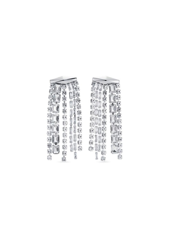 지미추 SS25 Jewellery Jimmy Choo ZANDRA XYD EARRIN SILCR SILVER