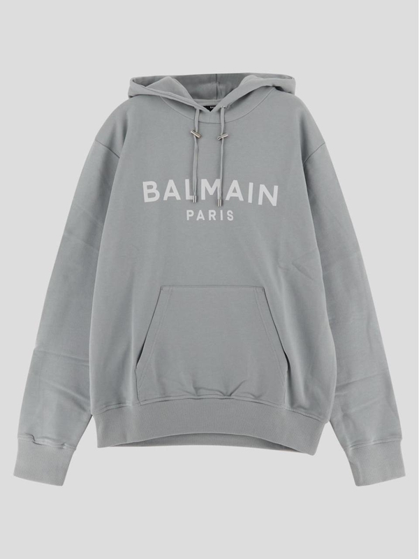 발망 FW24 Balmain Hoodie DH1JR002BB65YHG Grisblanc