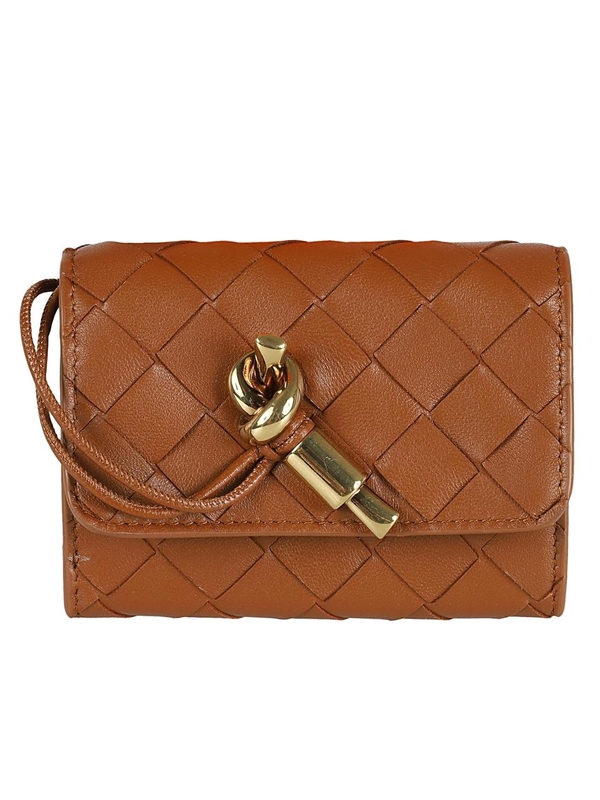 보테가베네타 SS24 Bottega Veneta Wallets 741488VCPP32599 COGNAC-M BRASS