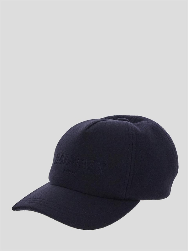 발망 FW24 Balmain Cap DH1XA281WC68SMT Marine