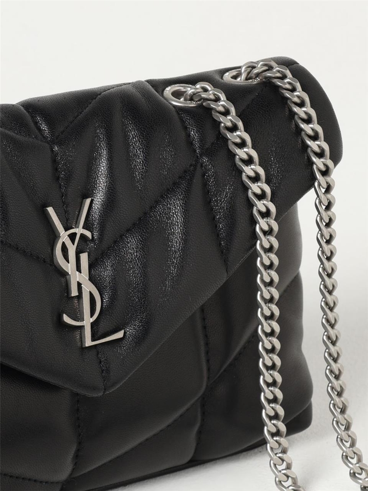 생로랑 FW24 Saint Laurent Womens Shoulder Bag 7593371EL00 1000 Black