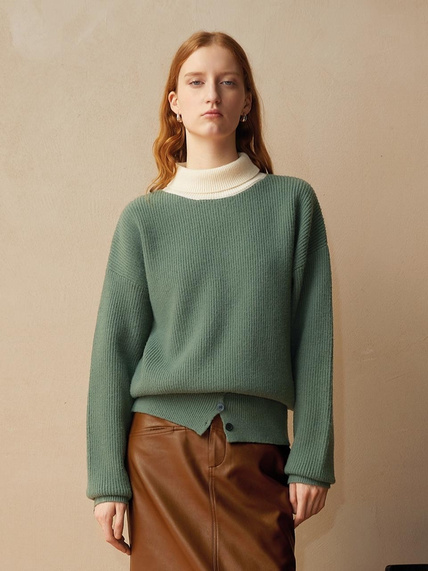 BA_Turtleneck point knit sweater