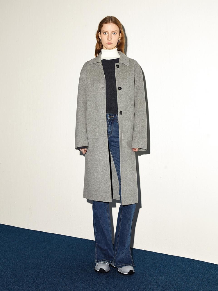 11/29 예약배송_BA_Gentle solid color wool coat_2color