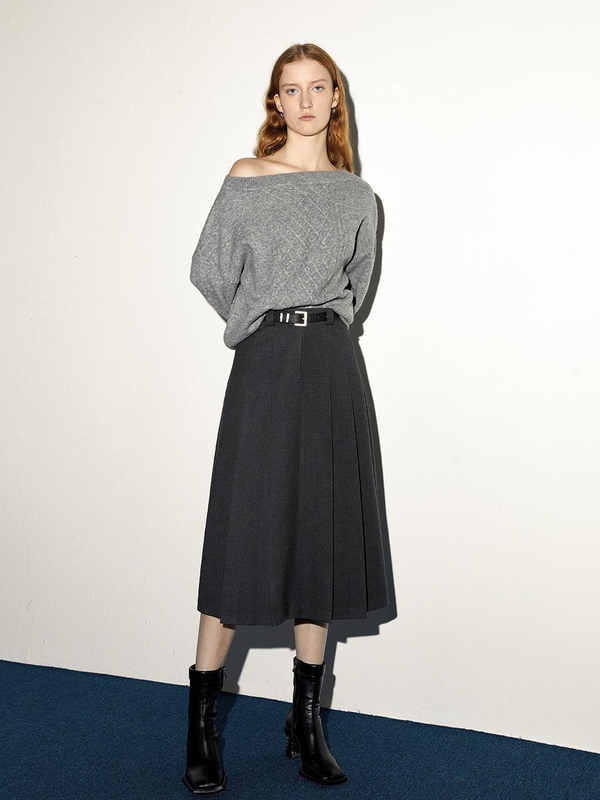 11/29 예약배송 BA_Temperament pleated skirt_2color