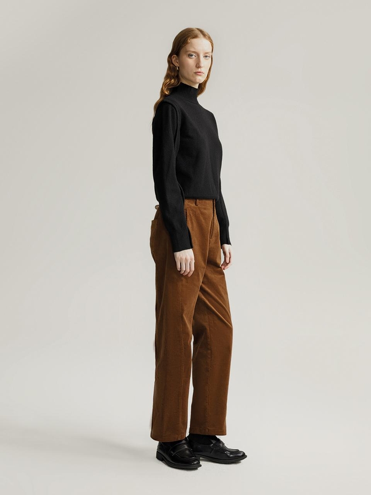 BA_Casual corduroy straight pants