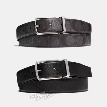 코치 하네스 버클 컷 투 사이즈 양면 벨트 COACH HARNESS BUCKLE CUT TO SIZE REVERSIBLE BELT 30 MM