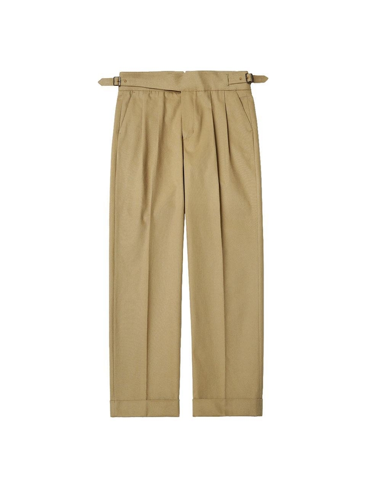 Cotton Gurkha Trousers (Beige)