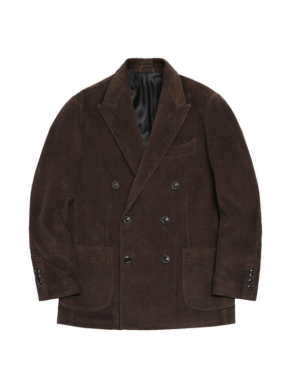 6B Corduroy Washed Double Jacket (Brown)