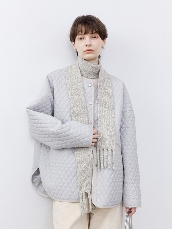 TG_Tassel point knit muffler_2color