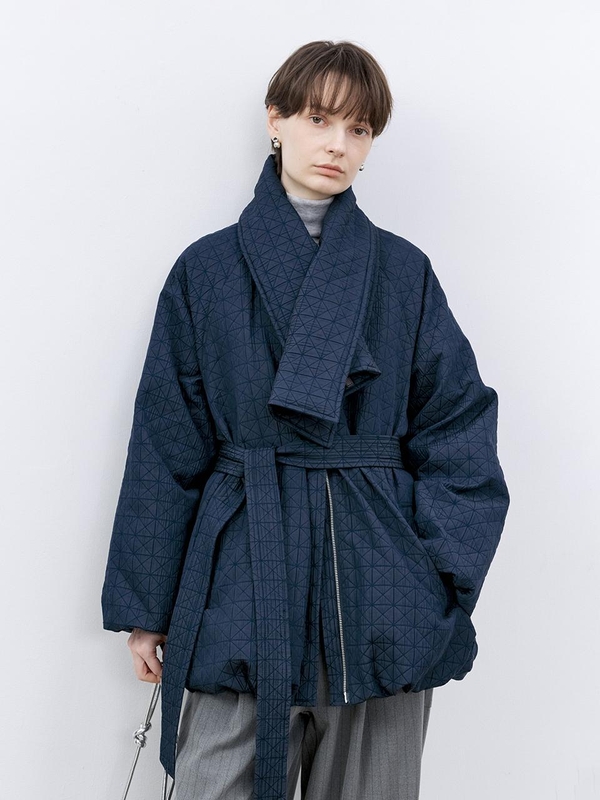 TG_Jacquard puff down jacket_2color