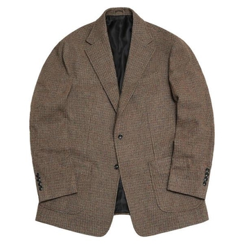 410 Check Wool Jacket (Brown)