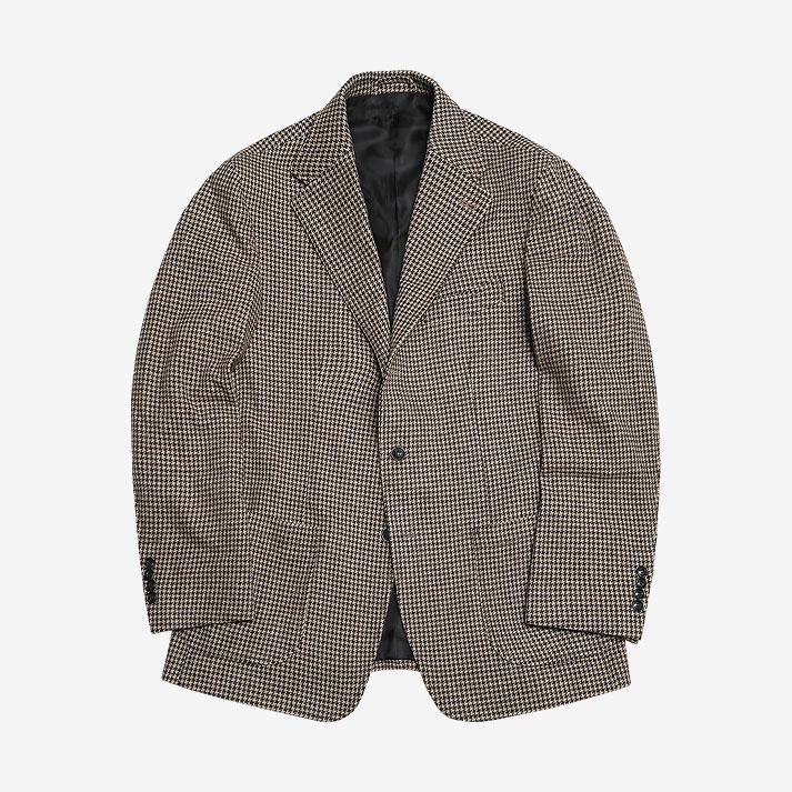 410 Hound Check Wool Jacket (Brown)