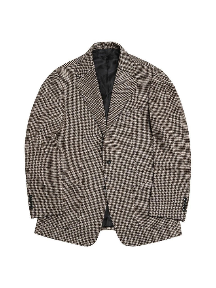 410 Hound Check Wool Jacket (Brown)