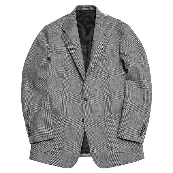 410 Glen Check Wool Jacket (Gray)