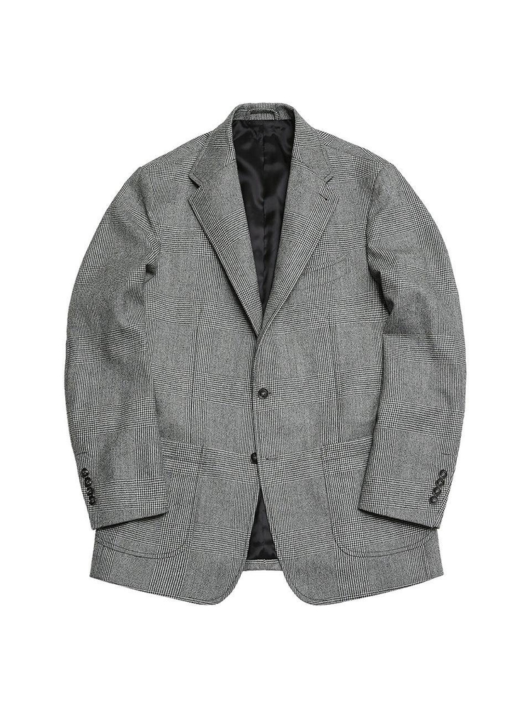 410 Glen Check Wool Jacket (Gray)