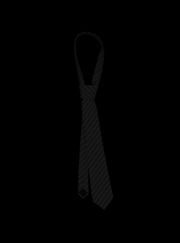 Stripe necktie (black)